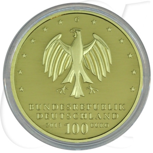 BRD 100 Euro 2013 J OVP Dessau-Wörlitz Anlagegold 15,55g fein