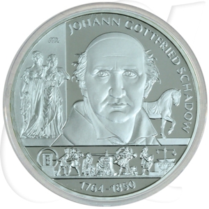 BRD 10 Euro Silber 2014 A Johann Gottfried Schadow PP (Spgl)