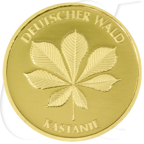 BRD 20 Euro 2014 Deutscher Wald Kastanie D (München) Gold 3,89g fein
