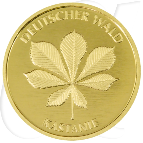 BRD 20 Euro 2014 Deutscher Wald Kastanie J (Hamburg) Gold 3,89g fein