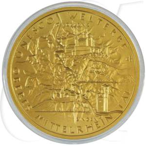 BRD 100 Euro 2015 A st Oberes Mittelrheintal Gold 15,55g fein