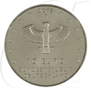 BRD 10 Euro CuNi 2015 F 1000 Jahre Leipzig st