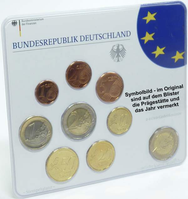 BRD Kursmünzensatz 2007 G st OVP