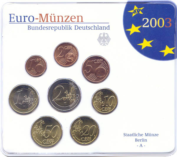 BRD Kursmünzensatz 2003 A st OVP