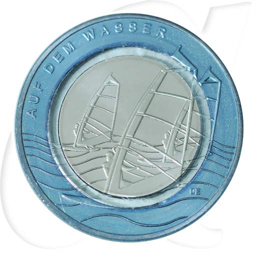 BRD Polymerring 10 Euro Wasser 2021 Münzen-Bildseite