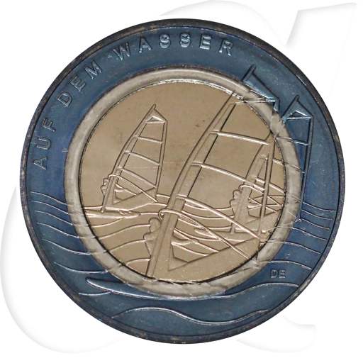 BRD Wasser 2021 Polymerring 10 Euro Münzen-Bildseite