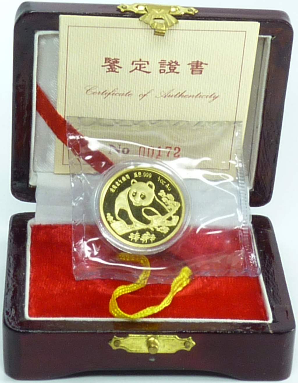 China 1994 München-Panda Gold 15,55g (1/2oz) OVP mit COA und Kassette