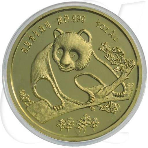 China 1994 München-Panda Gold 15,55g (1/2oz) OVP mit COA und Kassette