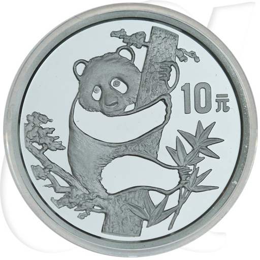China Panda 1987 Silber Münzen-Bildseite
