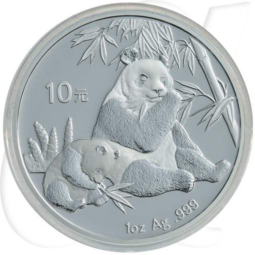 China Panda 2007 BU 10 Yuan Silber