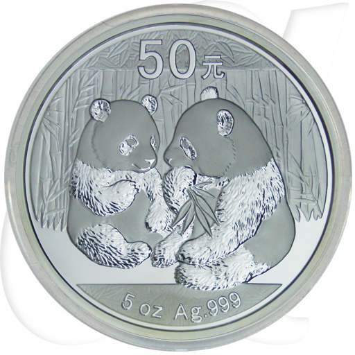 China Panda 2009 50 Yuan Silber Münzen-Bildseite