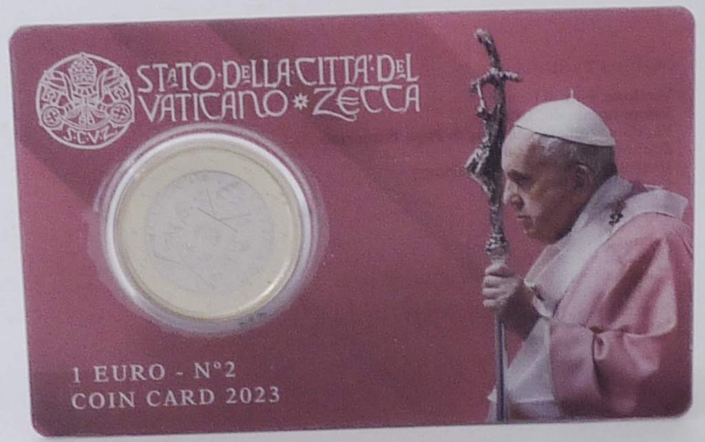 Coincard Vatikan 2023 1 Euro OVP