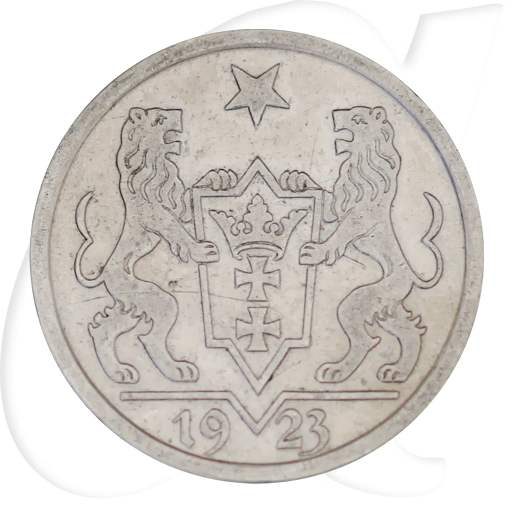 Danzig 1 Gulden 1923 ss Kogge