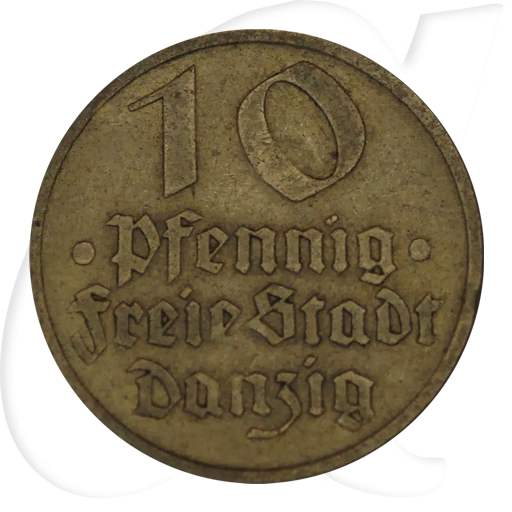 Danzig 10 Pfennig 1932 ss Dorsch