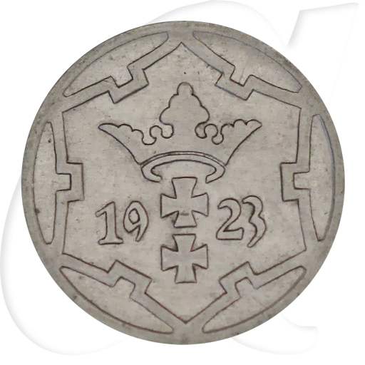 Danzig 5 Pfennig 1923 ss Wappen