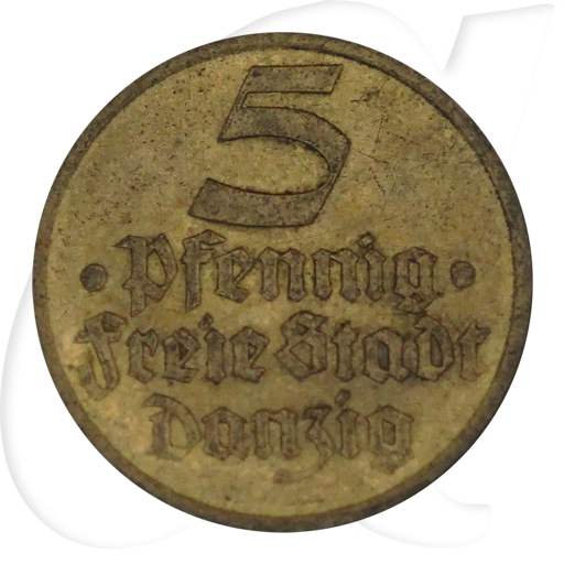 Danzig 5 Pfennig 1932 ss Flunder