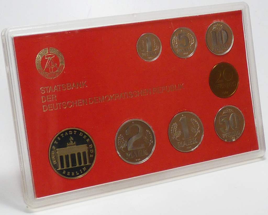 DDR Kursmünzensatz 1984 Polierte Platte OVP