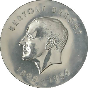 DDR 10 Mark Brecht 1973 vz-st