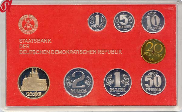 DDR Kursmünzensatz 1983 PP