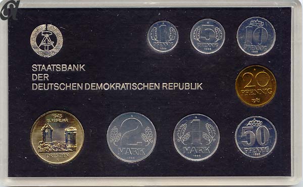 DDR Kursmünzensatz 1985 st