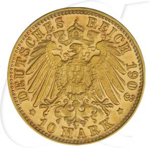 Deutschland Bayern 10 Mark Gold 1903 ss-vz Otto