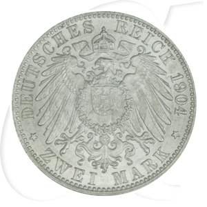 Deutschland Bremen 2 Mark 1904 st Wappen