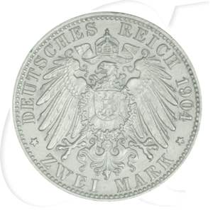 Deutschland Bremen 2 Mark 1904 vz Wappen