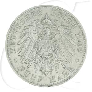 Deutschland Preussen 5 Mark 1902 ss Wilhelm II.