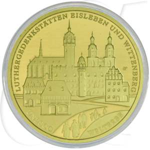 BRD 100 Euro Luthergedenkstätten Eisleben und Wittenberg 2017 F OVP