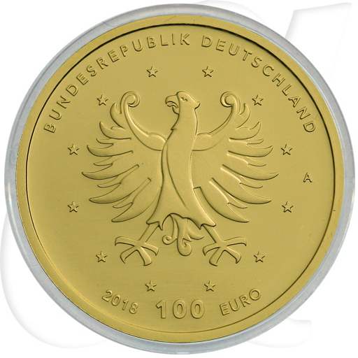 BRD 100 Euro Gold Schlösser in Brühl 2018 A OVP