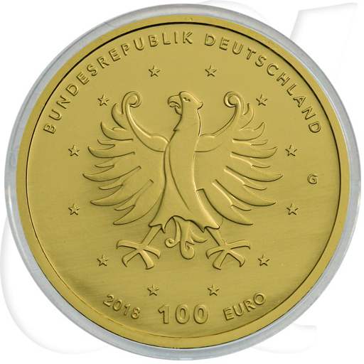 BRD 100 Euro Gold Schlösser in Brühl 2018 G OVP