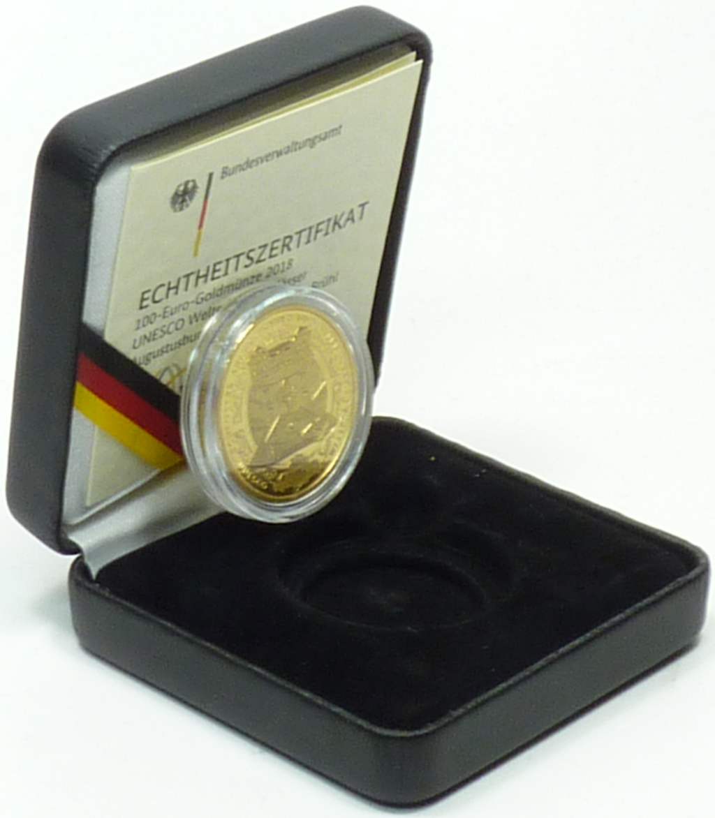 100 Euro Goldmunze Bruhl