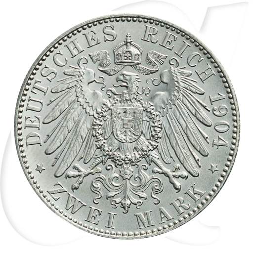Deutschland Sachsen 2 Mark 1904 st Georg