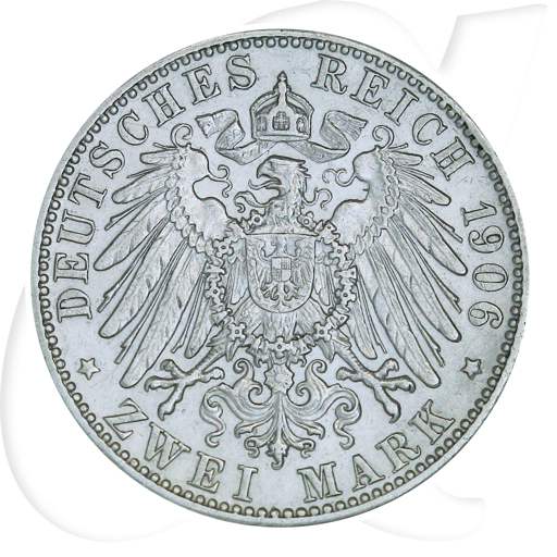 Deutschland Bayern 2 Mark 1906 ss Otto
