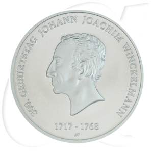 BRD 20 Euro Silber 2017 F st/prägefrisch Johann Joachim Winckelmann Münzen-Bildseite