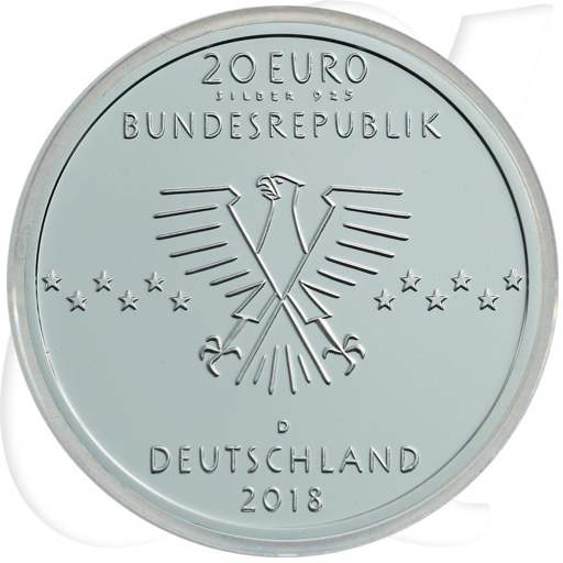 Deutschland 20 Euro 2018 D PP 100. Geburtstag Ernst Otto Fischer