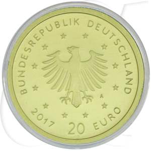 BRD 20 Euro 2017 A st/OVP Gold 3,89g fein Heimische Vögel - Pirol