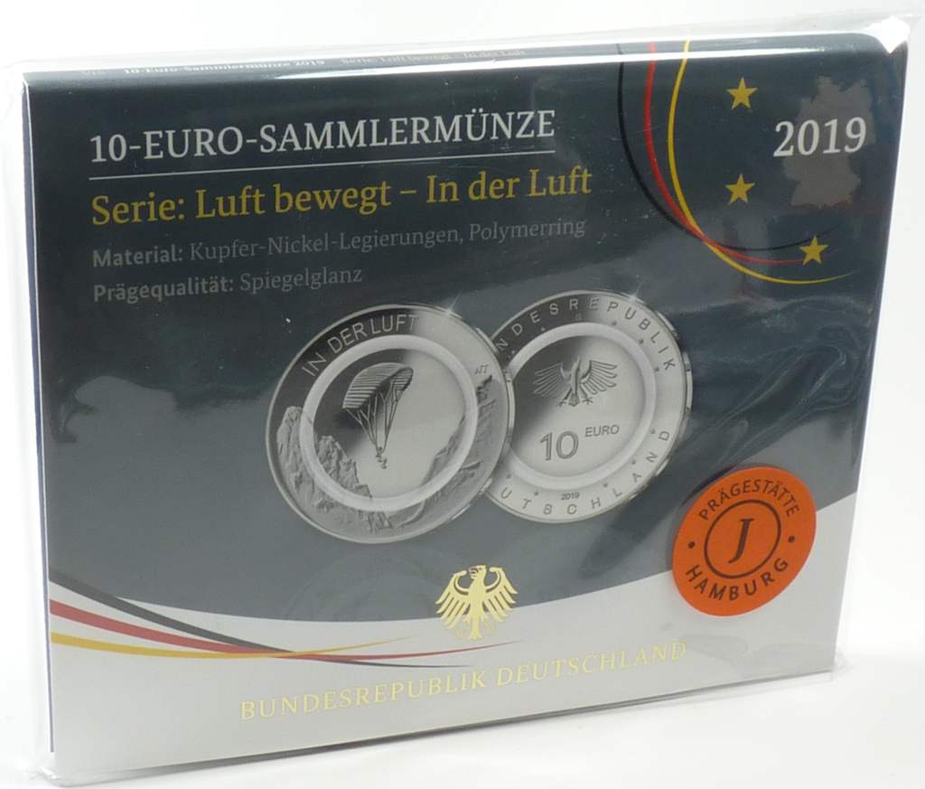 Deutschland 2019 10 Euro Luft PP OVP
