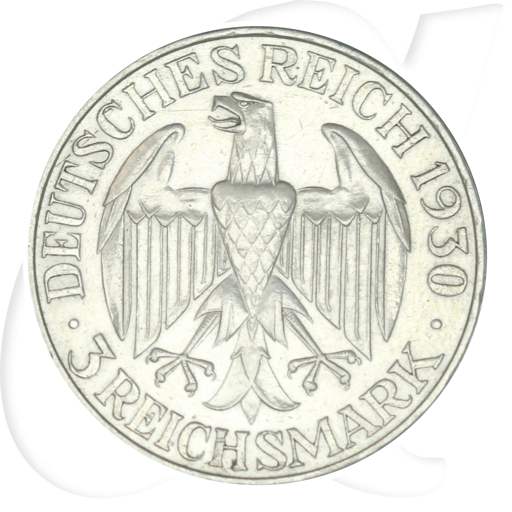 Weimarer Republik 3 Mark 1930 A ss-vz Weltflug Graf Zeppelin