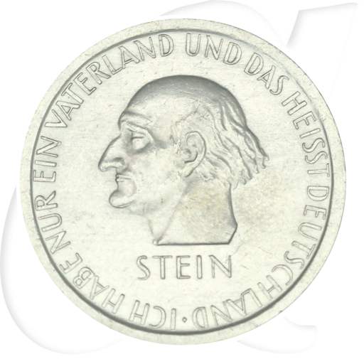 Weimarer Republik 3 Mark 1931 A vz Freiherr vom und zum Stein Münzen-Bildseite