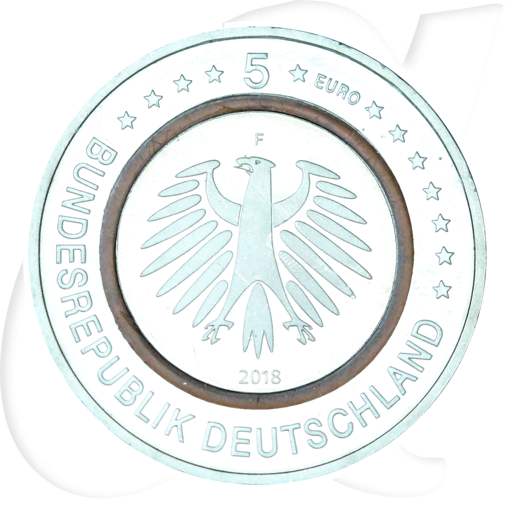 Deutschland 5 Euro 2018 F (Stuttgart) Subtropische Zone st