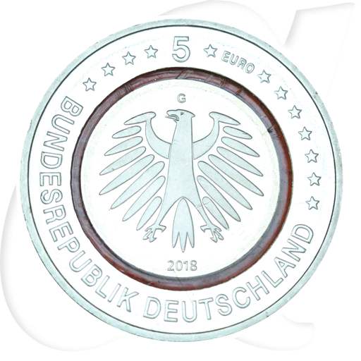Deutschland 5 Euro 2018 G (Karlsruhe) Subtropische Zone st