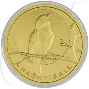 BRD 20 Euro 2016 J st/OVP Gold Heimische Vögel - Die Nachtigall