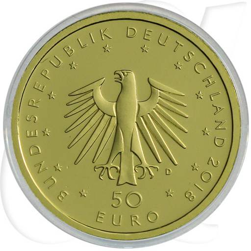 Deutschland 50 Euro 2018 D Kontrabass Gold 7,778 gr.