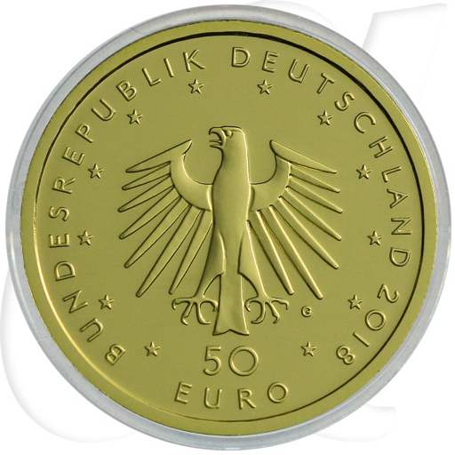 Deutschland 50 Euro 2018 G Kontrabass Gold 7,778 gr.