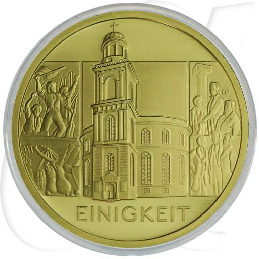 Deutschland 100 Euro Gold 2020 A OVP Säulen der Demokratie - Einigkeit