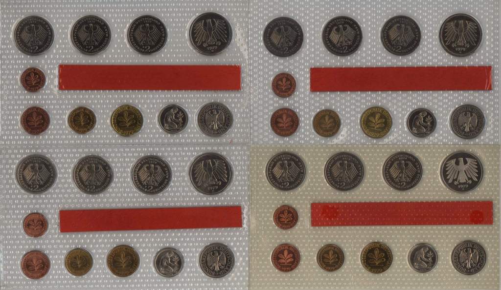 Deutschland Kursmünzensatz 1979 Rückseite