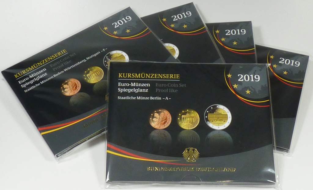 Deutschland Kursmünzensatz 2019 komplett