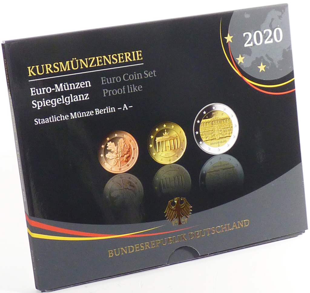 Deutschland Kursmünzensatz 2020 A OVP