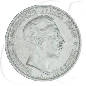 Deutsches Kaiserreich - Preussen 2 Mark 1903 A ss Kaiser Wilhelm II. Münzen-Bildseite